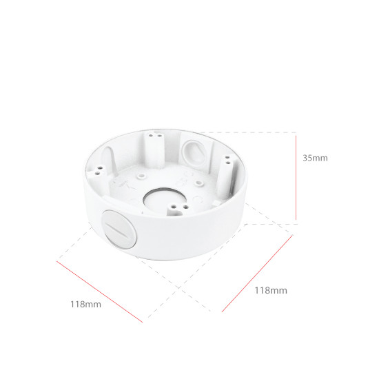 CCTV Camera Base 3 (White) CCTV Camera Base 3 (White)